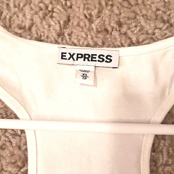 Express Rhinestone Tank Off White Size XS - Picture 5 of 12